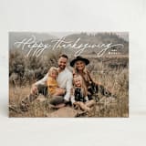 "Simple Script" - Thanksgiving Cards in Whipped Cream by Owl and Toad - Front
