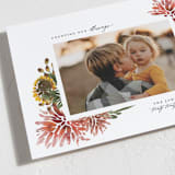 "Autumn Florals" - Thanksgiving Cards in Wine by Grae - Detail