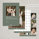 "Simply Script" - Thanksgiving Cards in Snowflake by Everett Paper Goods - Back of Card Options