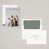 "Simply Script" - Thanksgiving Cards in Snowflake by Everett Paper Goods - Assembled