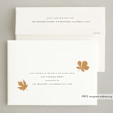 "Falling For You" - Thanksgiving Cards in Snowflakes by Hudson meet Rose - FREE Recipient Addressing