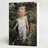 "Chic Script" - Thanksgiving Cards in Vanilla by Nicoletta Savod - Folded Card