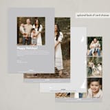 "Mod Collage" - Thanksgiving Cards in Snow by Nicoletta Savod - Back of Card Options