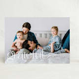 "We Are Grateful" - Thanksgiving Cards in Pearl by Kristel - Front