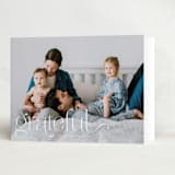"We Are Grateful" - Thanksgiving Cards in Pearl by Kristel - Folded Card