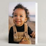 "Typewriter" - Thanksgiving Cards in Snow by Sara Hicks Malone - Folded Card