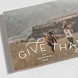 "Give Thanks Modern" - Thanksgiving Cards in Powder by Kristel - Detail