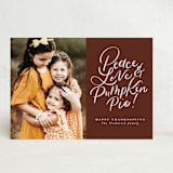 "Hand letter Pumpkin Pie" - Thanksgiving Cards in Nutmeg by Jackie Crawford - Front