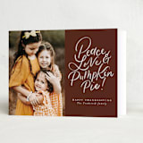 "Hand letter Pumpkin Pie" - Thanksgiving Cards in Nutmeg by Jackie Crawford - Folded Card