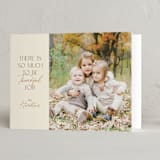 "Acorn" - Thanksgiving Cards in Cream by Ashlee Townsend - Folded Card