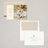 "Acorn" - Thanksgiving Cards in Cream by Ashlee Townsend - Assembled