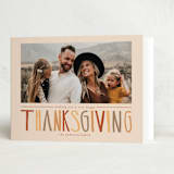 "Thanksgiving Hand Lettering" - Thanksgiving Cards in Oatmeal by Coit Creative - Folded Card
