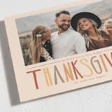 "Thanksgiving Hand Lettering" - Thanksgiving Cards in Oatmeal by Coit Creative - Detail