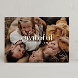 "gratefully centered" - Thanksgiving Cards in Milk by Liz Conley - Front