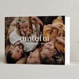 "gratefully centered" - Thanksgiving Cards in Milk by Liz Conley - Folded Card