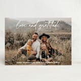 "Love and Gratitude" - Thanksgiving Cards in Latte by Katherine Moynagh - Front