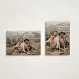 "Love and Gratitude" - Thanksgiving Cards in Latte by Katherine Moynagh - Photo Orientation Options