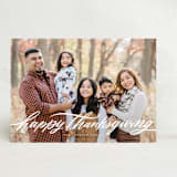 "Thanksgiving Flourish" - Thanksgiving Cards in Whipped cream by Wildfield Paper Co - Front
