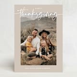 "Fields" - Thanksgiving Cards in Mink by Annie Clark - Front