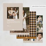 "Fields" - Thanksgiving Cards in Mink by Annie Clark - Back of Card Options