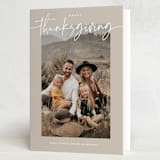"Fields" - Thanksgiving Cards in Mink by Annie Clark - Folded Card