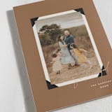"Nostalgic Thanks" - Thanksgiving Cards in Chestnut by Morgan Kendall - Detail