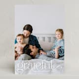 "We Are Grateful" - Thanksgiving Cards in Pearl by Kristel - Front