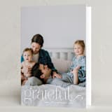 "We Are Grateful" - Thanksgiving Cards in Pearl by Kristel - Folded Card