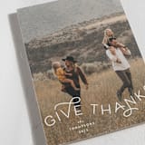 "Give Thanks Modern" - Thanksgiving Cards in Powder by Kristel - Detail