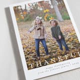 "Modern Thankful" - Thanksgiving Cards in Cloud by Nicole Walsh - Detail