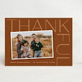 "Thankful Sentiment" - Thanksgiving Cards in Nutmeg by Sandra Picco Design - Front