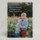 "Editorial" - Thanksgiving Cards in Cloud by Annie Clark - Front