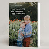 "Editorial" - Thanksgiving Cards in Cloud by Annie Clark - Folded Card