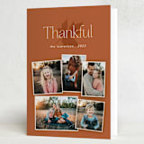 "Family Album" - Thanksgiving Cards in Chestnut by Morgan Kendall - Folded Card