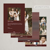 "depth" - Thanksgiving Cards in Pecan by Pixel and Hank - Back of Card Options