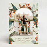 "Autumn Botanical Frame" - Thanksgiving Cards in Toasted Almond by Keen Peachy - Front
