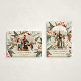"Autumn Botanical Frame" - Thanksgiving Cards in Toasted Almond by Keen Peachy - Photo Orientation Options