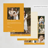 "Leaf Frame" - Thanksgiving Cards in Buttercream by Robert and Stella - Back of Card Options