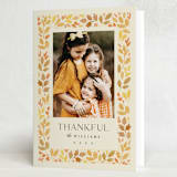 "Leaf Frame" - Thanksgiving Cards in Buttercream by Robert and Stella - Folded Card