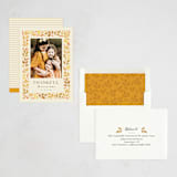 "Leaf Frame" - Thanksgiving Cards in Buttercream by Robert and Stella - Assembled