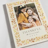 "Leaf Frame" - Thanksgiving Cards in Buttercream by Robert and Stella - Detail
