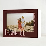 "depth" - Thanksgiving Cards in Pecan by Pixel and Hank - Folded Card