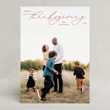"scripted thanksgiving" - Thanksgiving Cards in Maple Leaf by Liz Conley - Front