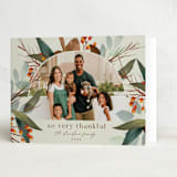 "Autumn Botanical Frame" - Thanksgiving Cards in Toasted Almond by Keen Peachy - Folded Card