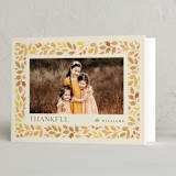 "Leaf Frame" - Thanksgiving Cards in Buttercream by Robert and Stella - Folded Card