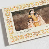 "Leaf Frame" - Thanksgiving Cards in Buttercream by Robert and Stella - Detail