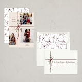 "Holiday gifts" - Thanksgiving Cards in Burgundy by Susan Zinader - Assembled