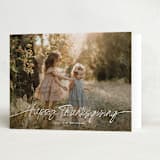 "Faubourg" - Thanksgiving Cards in Snow by Leia Matt - Folded Card