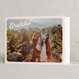 "Vintage Postcard" - Thanksgiving Cards in Buttercream by Morgan Kendall - Folded Card