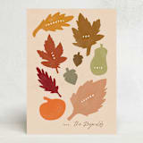 "Fall shapes" - Thanksgiving Cards in Fall Leaf by Creo Study - Front